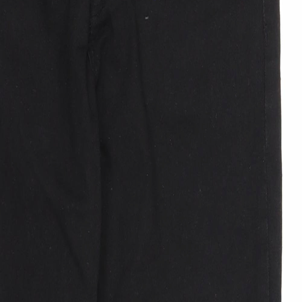 Bershka Womens Black Cotton Skinny Jeans Size 8 Regular Zip