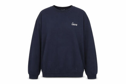 I SAW IT FIRST Womens Blue Cotton Pullover Sweatshirt Size S Pullover - Love