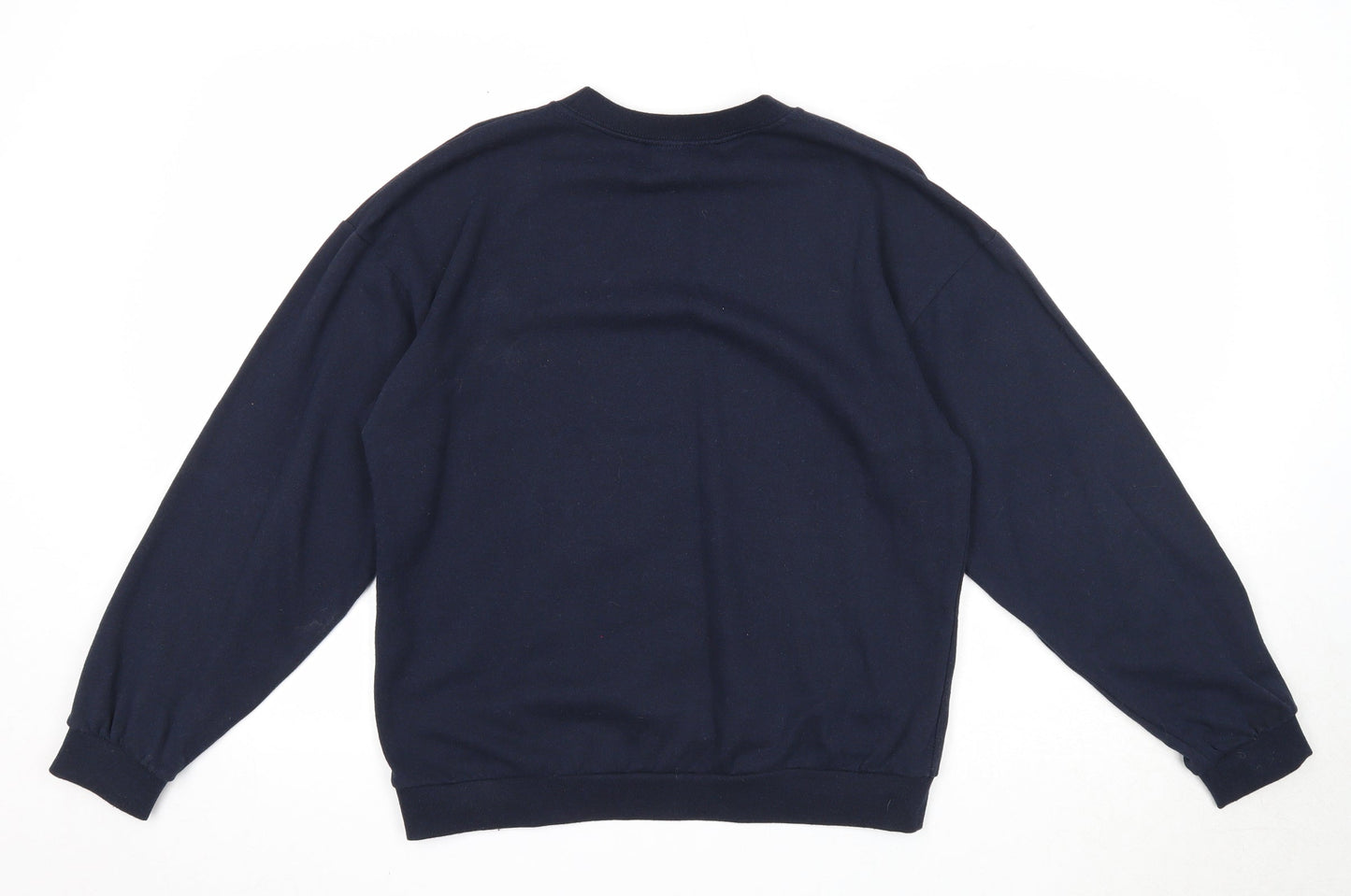 I SAW IT FIRST Womens Blue Cotton Pullover Sweatshirt Size S Pullover - Love