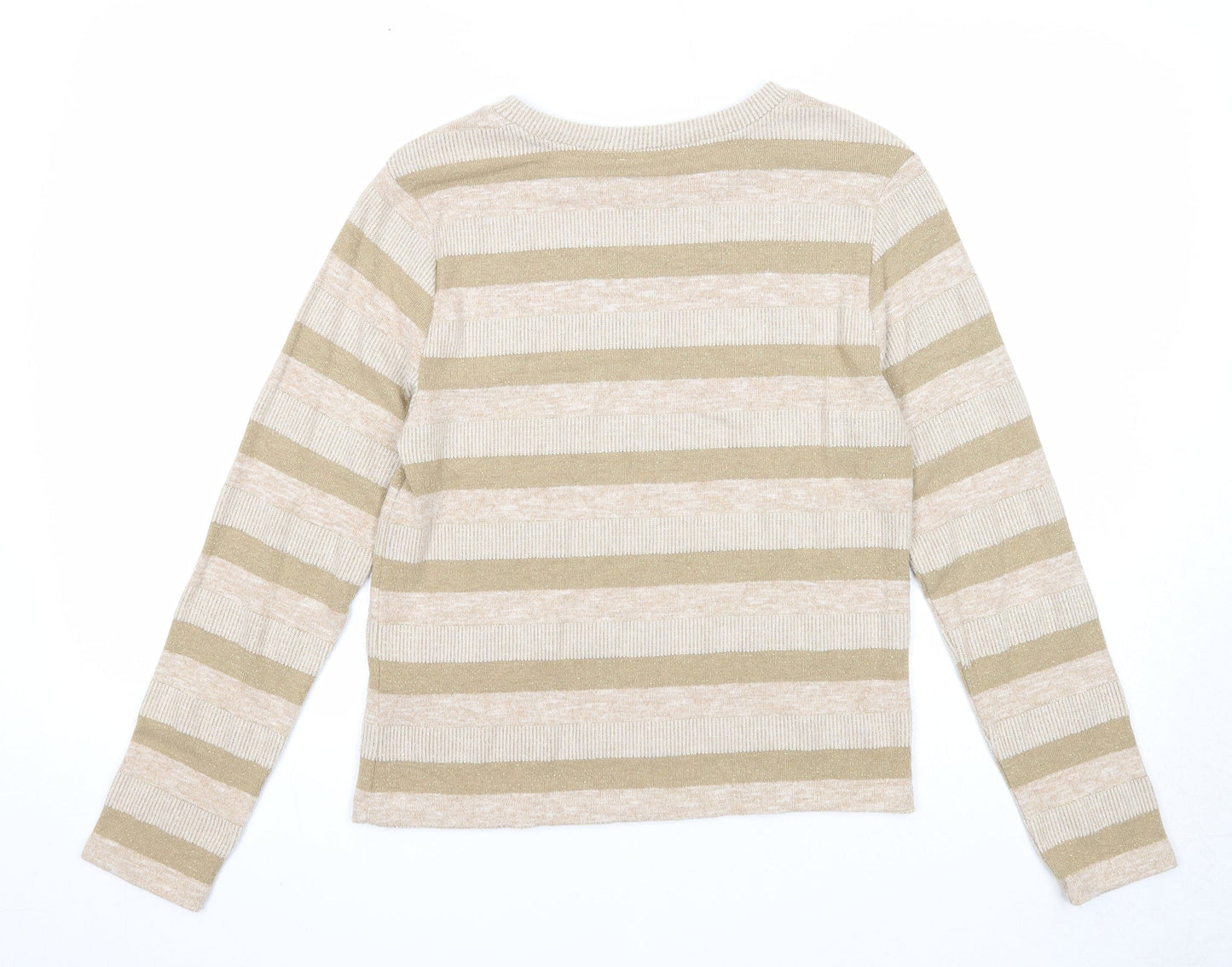 Womens UK Size 12 Marks and Spencer Beige Pullover Jumper