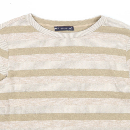 Womens UK Size 12 Marks and Spencer Beige Pullover Jumper