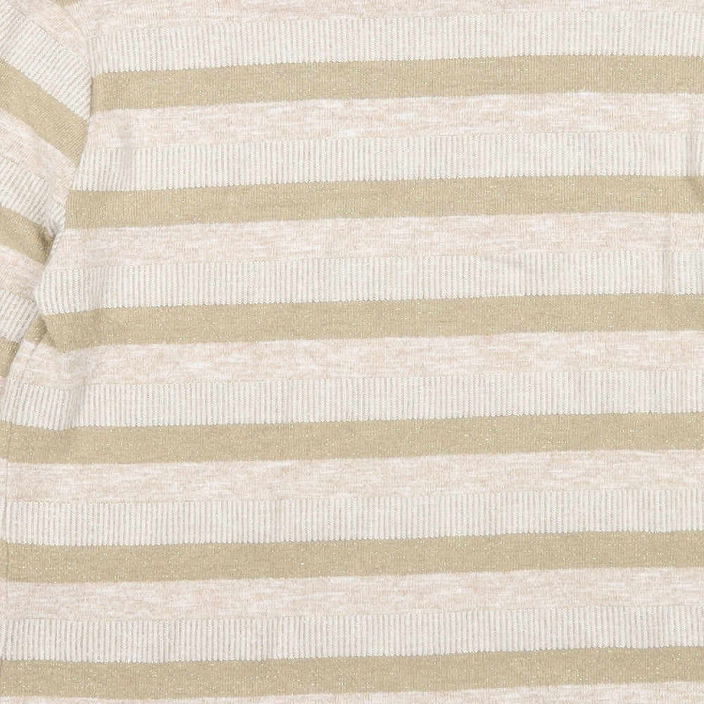 Womens UK Size 12 Marks and Spencer Beige Pullover Jumper