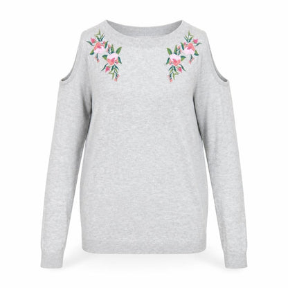 Womens UK Size 8 Dorothy Perkins Grey Pullover Jumper