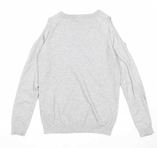 Womens UK Size 8 Dorothy Perkins Grey Pullover Jumper