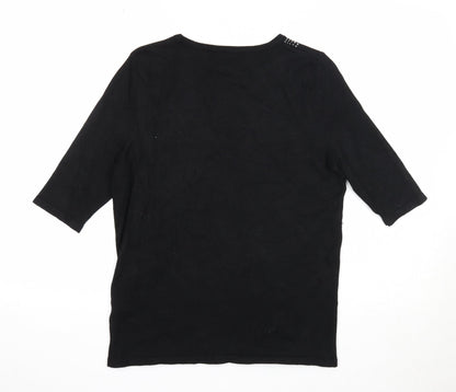 Womens UK Size S Bonmarché Black Pullover Jumper