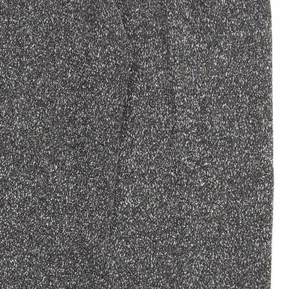 Editions Womens Grey Polyester Trousers Size 12 Regular Zip