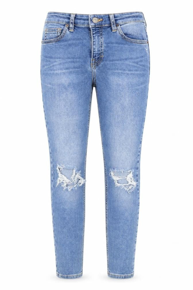 Womens UK Size 26 in Topshop Regular Fit Skinny Blue Jeans