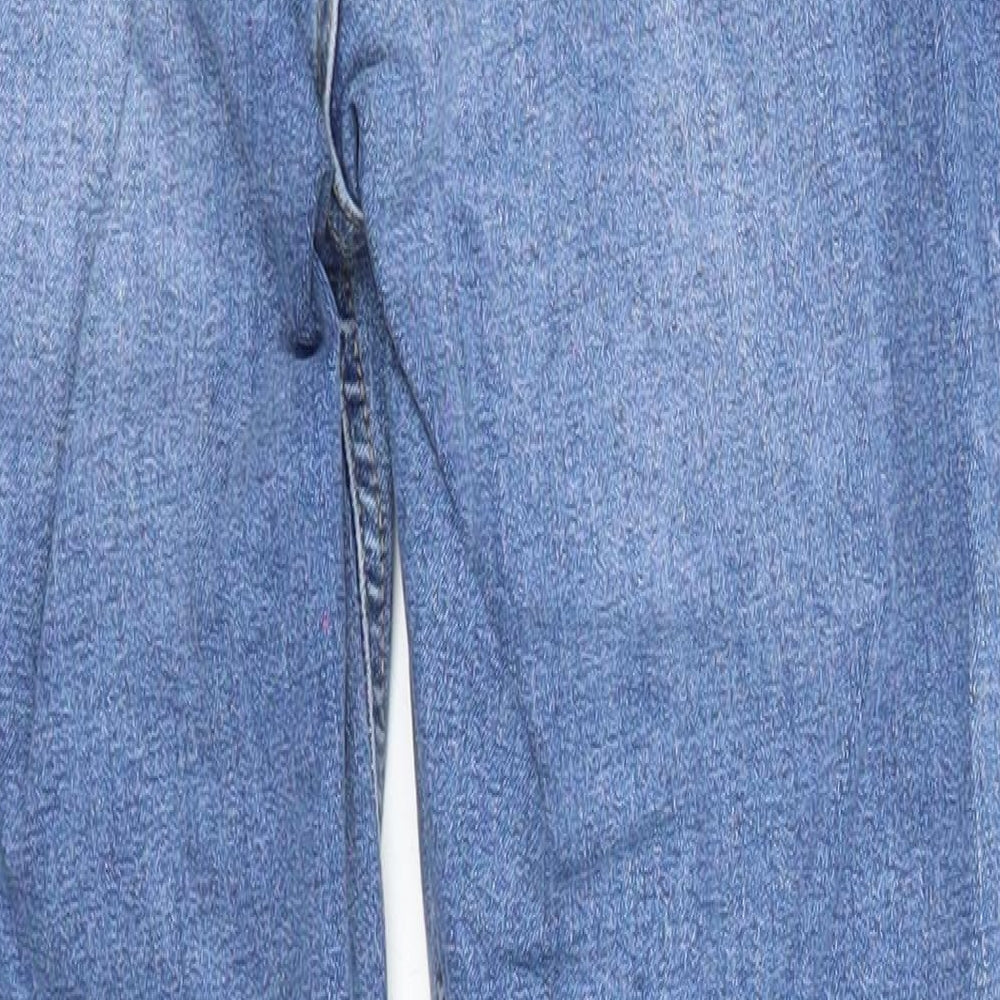 Topshop Womens Blue Cotton Skinny Jeans Size 26 in L30 in Regular Zip