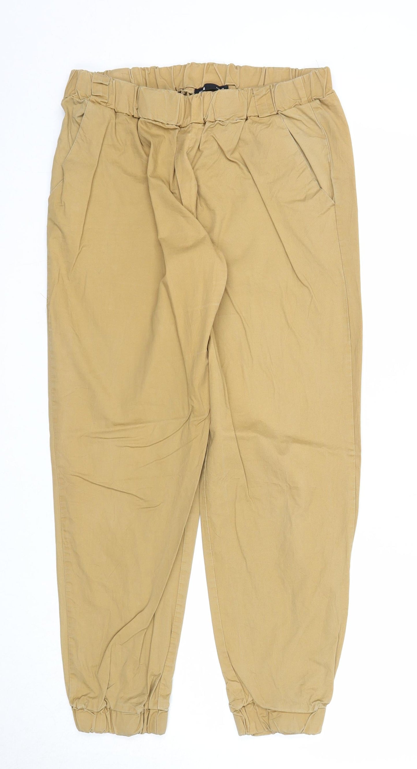 Womens UK Size XL Sinsay Regular Fit  Beige Trousers