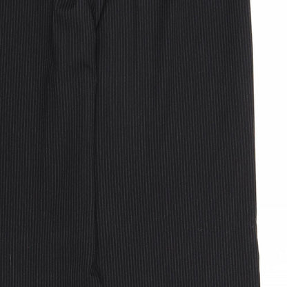 Autonomy Womens Black Striped Polyester Dress Pants Trousers Size 14 Regular Zip