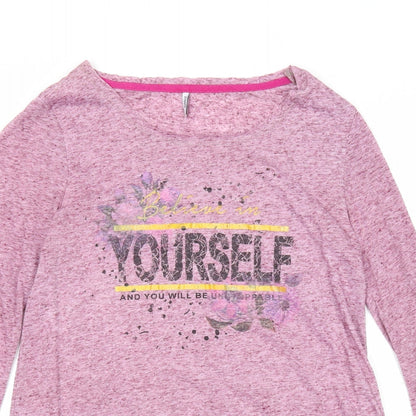 Womens UK Size S Only Pink Basic T-Shirt