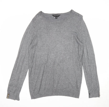 Womens UK Size 16 Dorothy Perkins Grey Pullover Jumper
