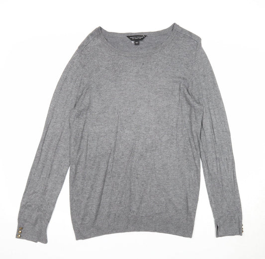 Womens UK Size 16 Dorothy Perkins Grey Pullover Jumper