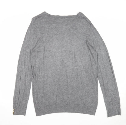 Womens UK Size 16 Dorothy Perkins Grey Pullover Jumper