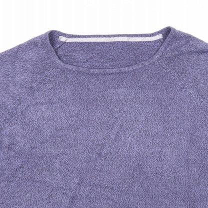BHS Womens Purple Round Neck Acrylic Pullover Jumper Size 18