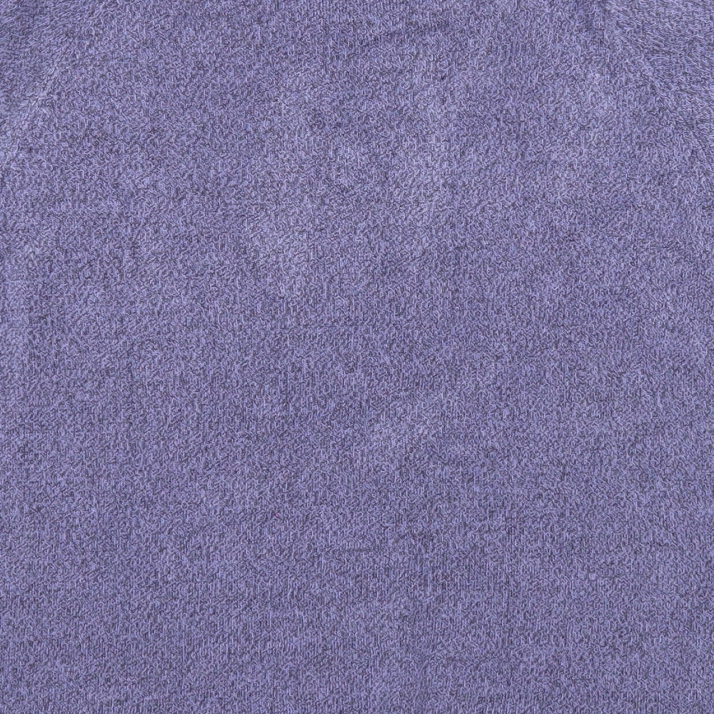 BHS Womens Purple Round Neck Acrylic Pullover Jumper Size 18