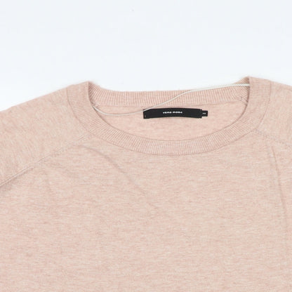 VERO MODA Womens Pink Round Neck Viscose Pullover Jumper Size S