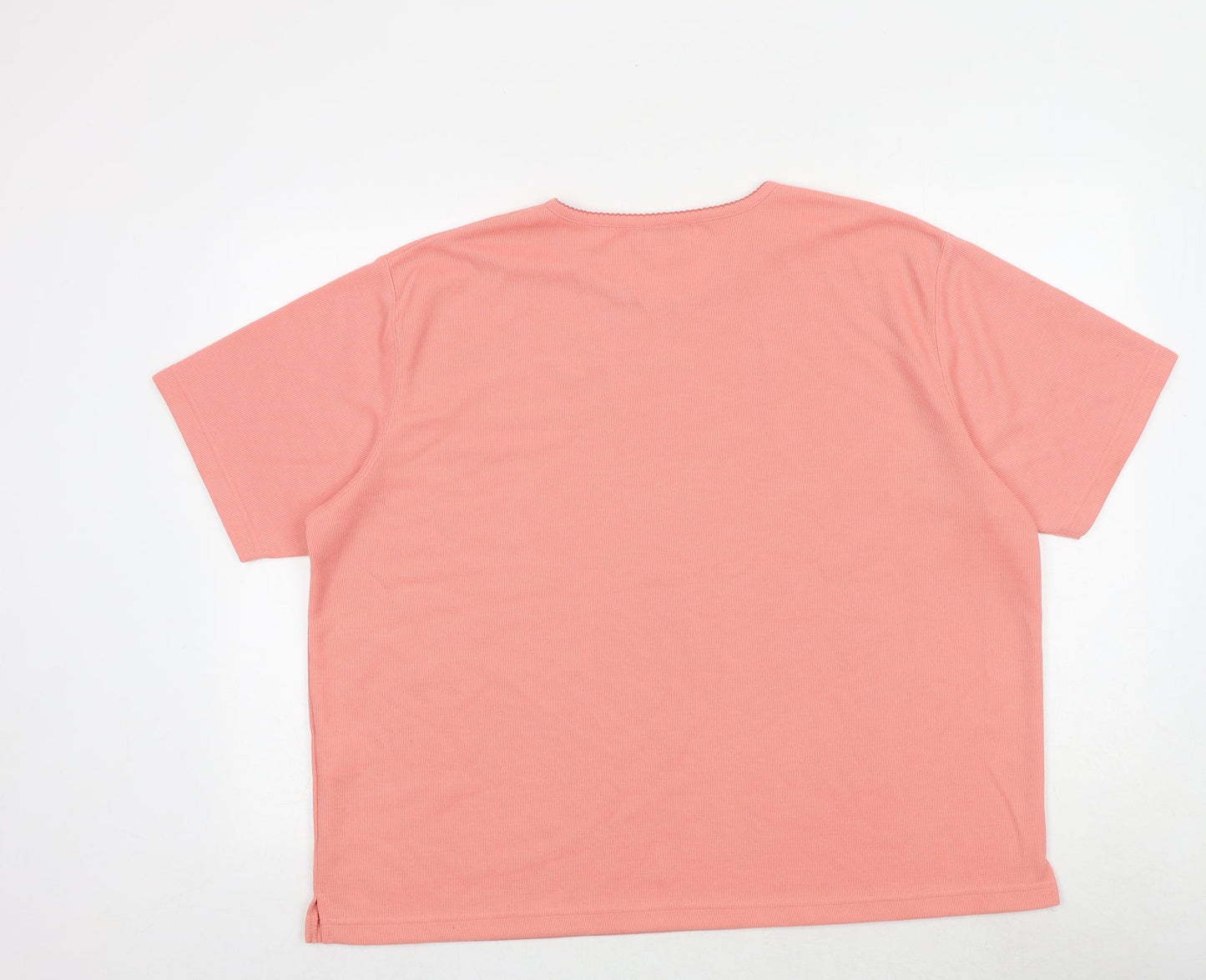 Womens UK Size XL Bonmarché Pink Basic T-Shirt