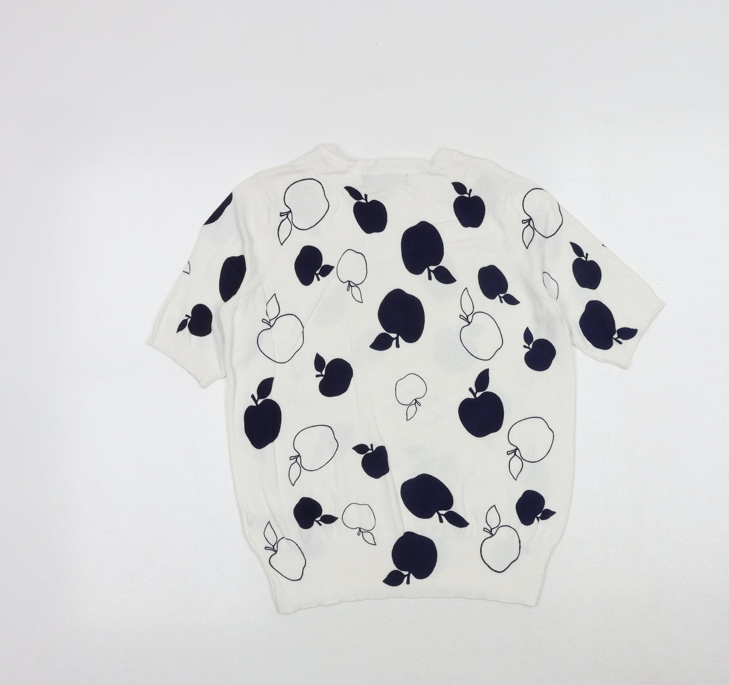 Womens UK Size 8 Marks and Spencer White Pullover Jumper