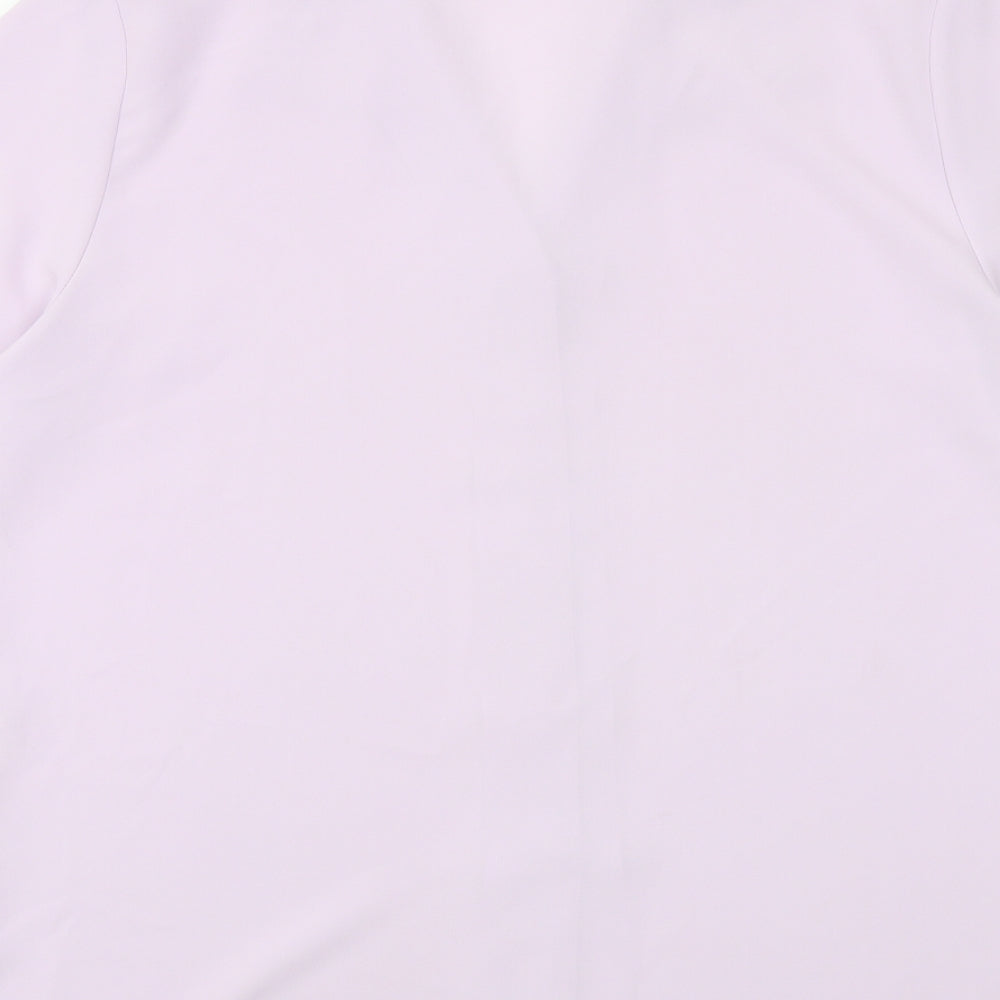Womens UK Size 18 EWM Purple Basic Button-Up