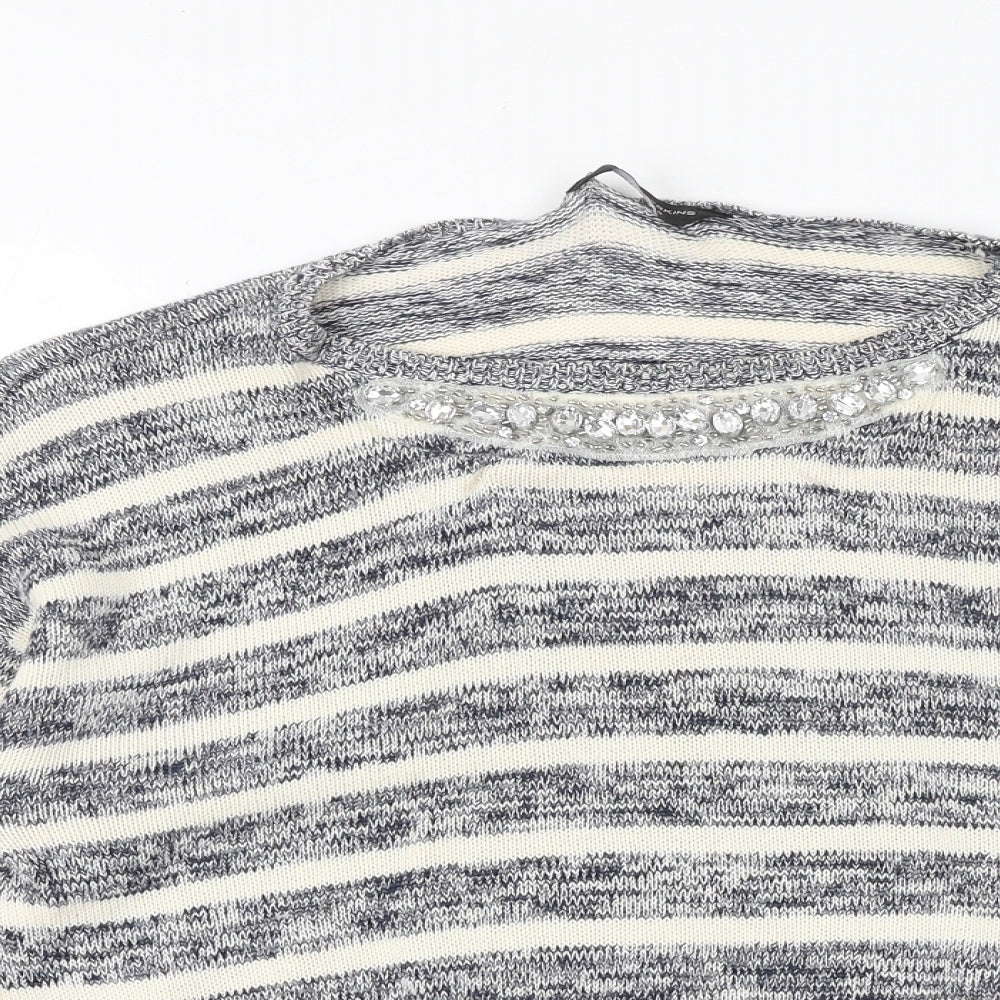 Womens UK Size 14 Dorothy Perkins Grey Pullover Jumper
