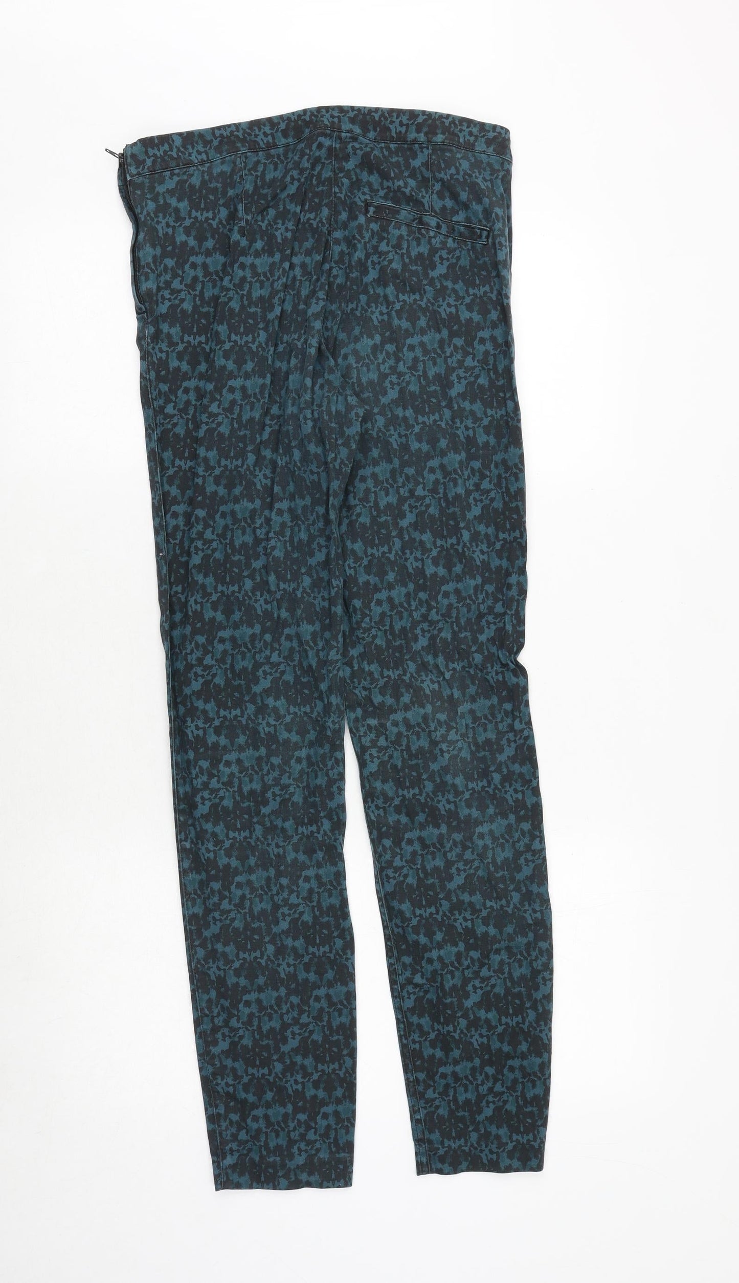 Womens UK Size 10 H&M Regular Fit Skinny Green Jeans