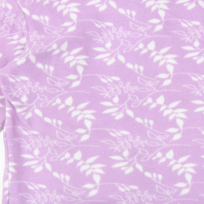 Anna De Lancay Womens Purple Geometric Jacket Size 10 Zip - 10-12