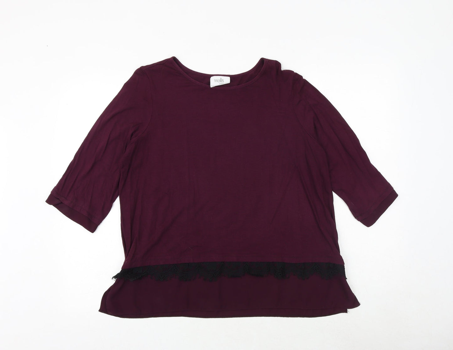 Womens UK Size 16 Wallis Purple Basic Blouse