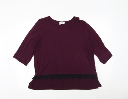 Womens UK Size 16 Wallis Purple Basic Blouse