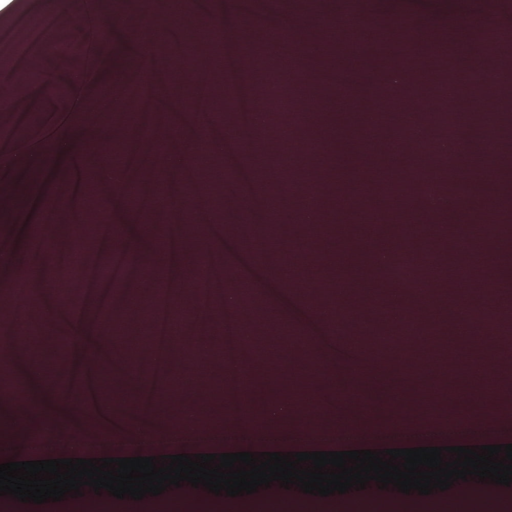 Womens UK Size 16 Wallis Purple Basic Blouse