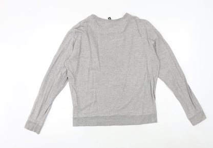 H&M Womens Grey Cotton Pullover Sweatshirt Size M Pullover