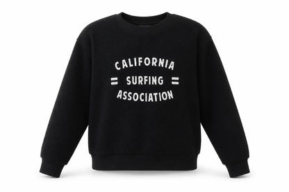 Topshop Womens Black Cotton Pullover Sweatshirt Size 8 Pullover - California Surfing Association