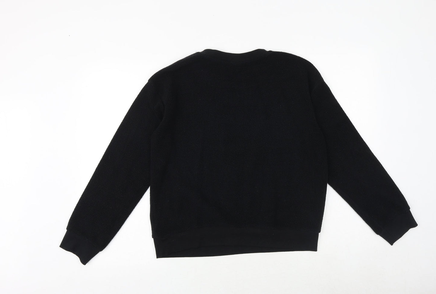 Topshop Womens Black Cotton Pullover Sweatshirt Size 8 Pullover - California Surfing Association
