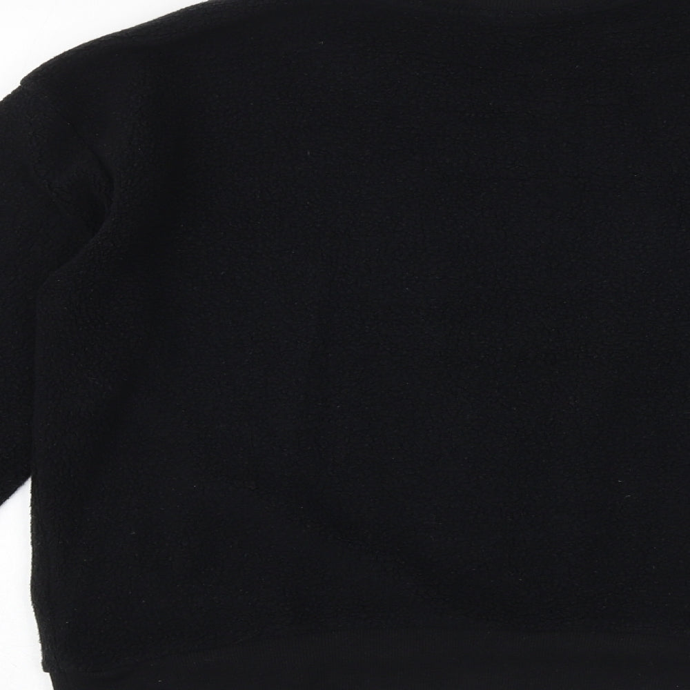 Topshop Womens Black Cotton Pullover Sweatshirt Size 8 Pullover - California Surfing Association