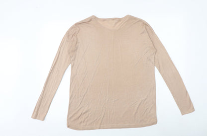 Womens UK Size XS H&M Beige Pullover Jumper