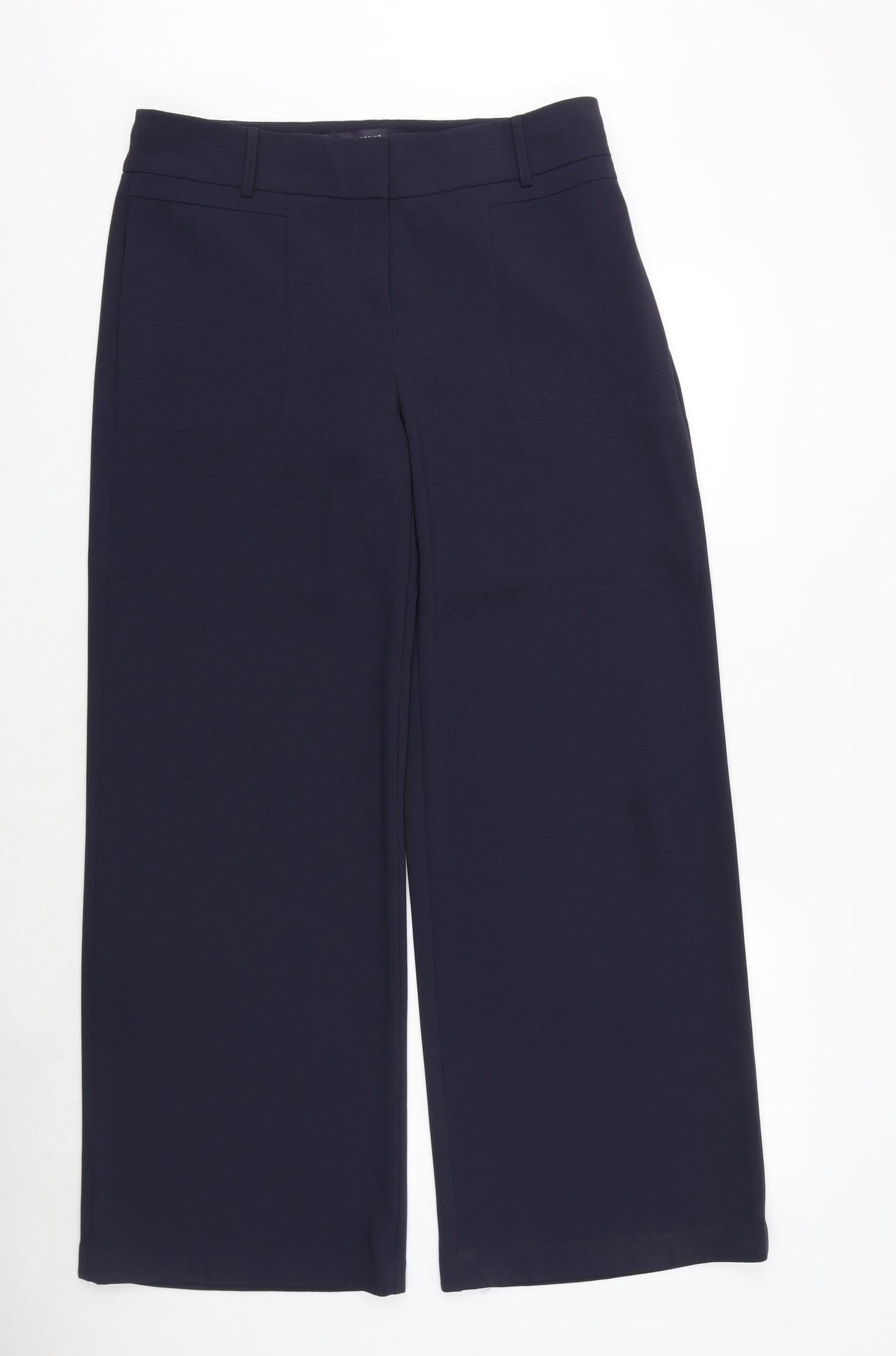 Womens UK Size 12 Marks and Spencer Regular Fit Dress Pants Blue Trousers