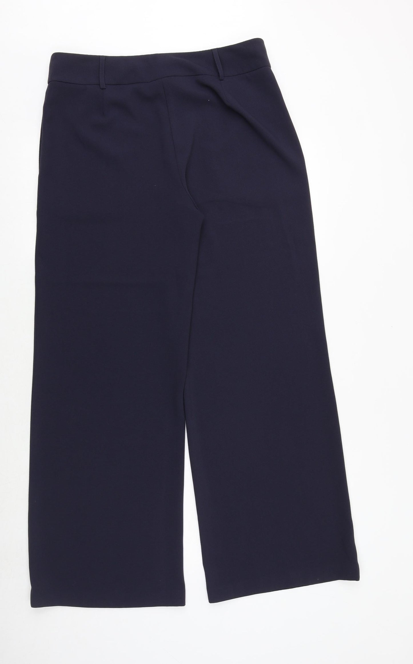 Womens UK Size 12 Marks and Spencer Regular Fit Dress Pants Blue Trousers