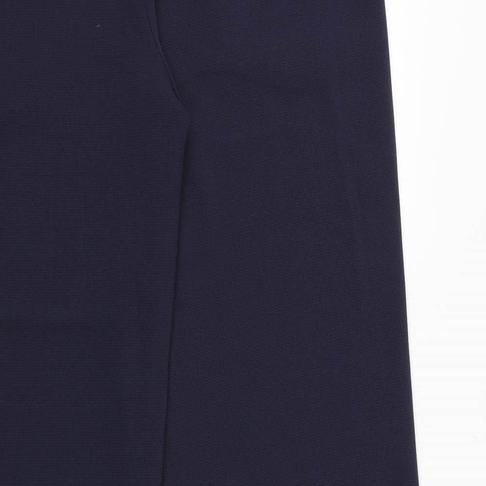 Womens UK Size 12 Marks and Spencer Regular Fit Dress Pants Blue Trousers
