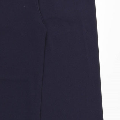 Womens UK Size 12 Marks and Spencer Regular Fit Dress Pants Blue Trousers