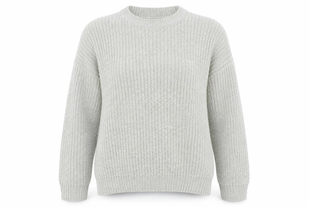 Womens UK Size L New Look Grey Pullover Jumper