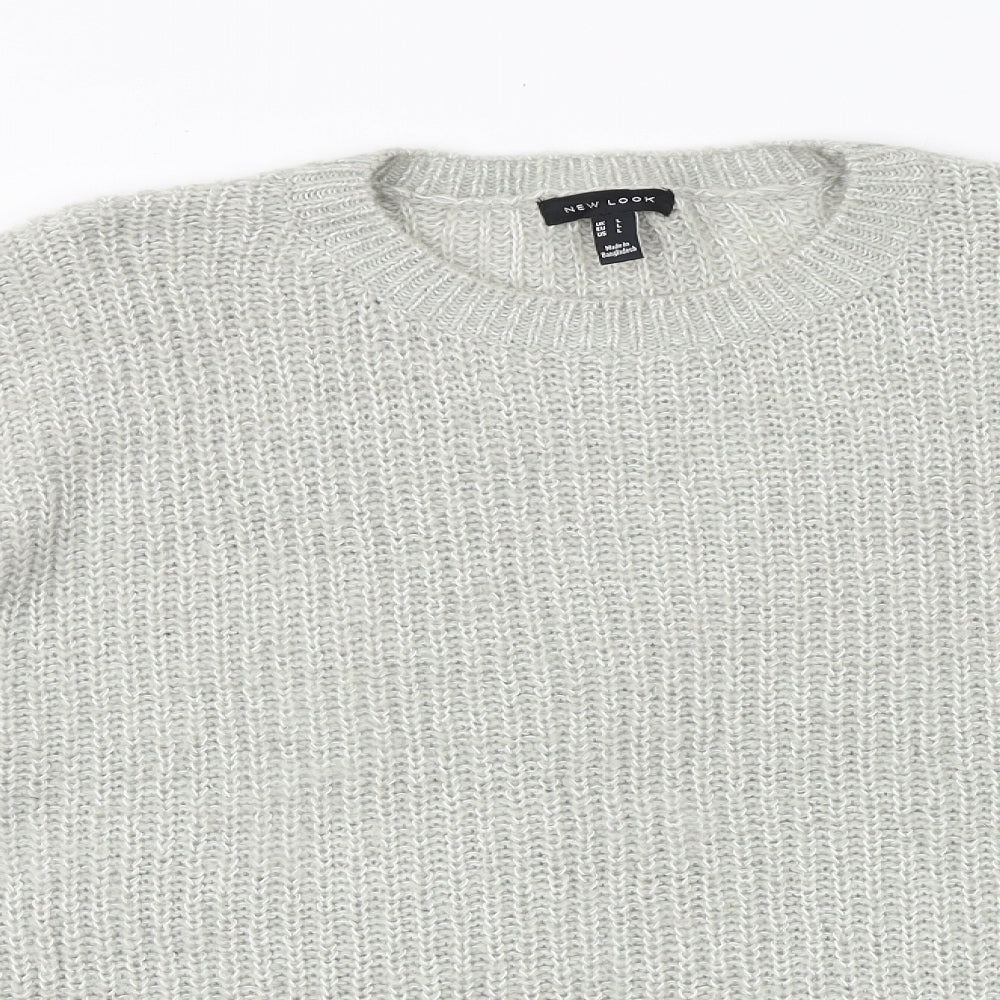 Womens UK Size L New Look Grey Pullover Jumper