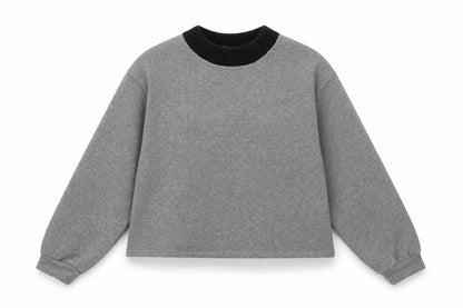 Zara Womens Grey Polyester Pullover Sweatshirt Size S Pullover
