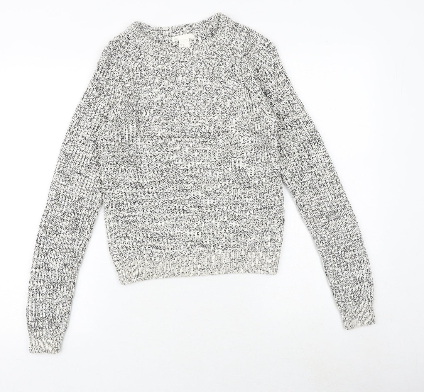 Womens UK Size XS H&M Grey Pullover Jumper