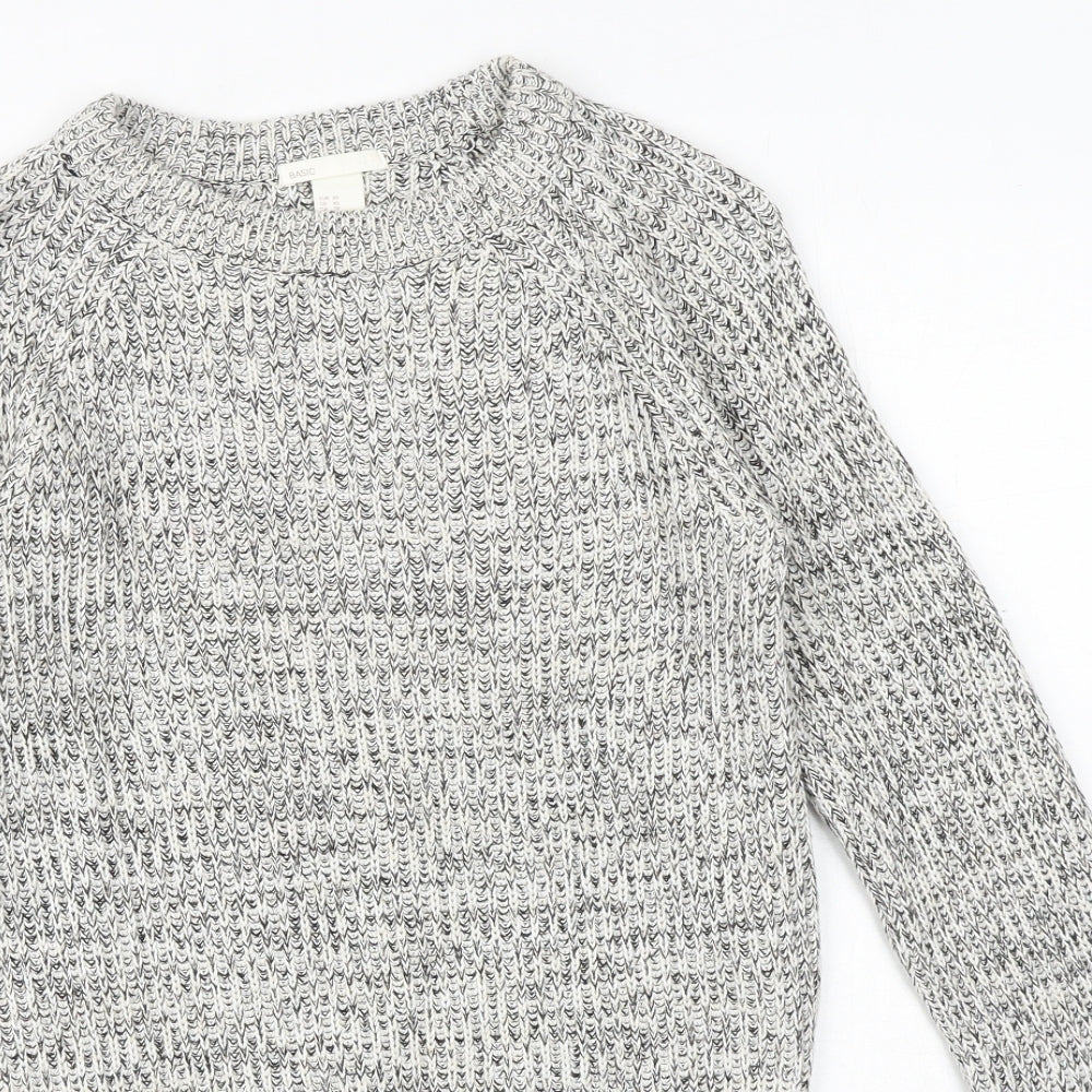 Womens UK Size XS H&M Grey Pullover Jumper