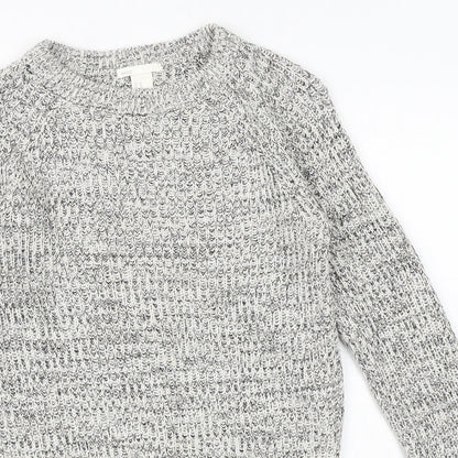 Womens UK Size XS H&M Grey Pullover Jumper