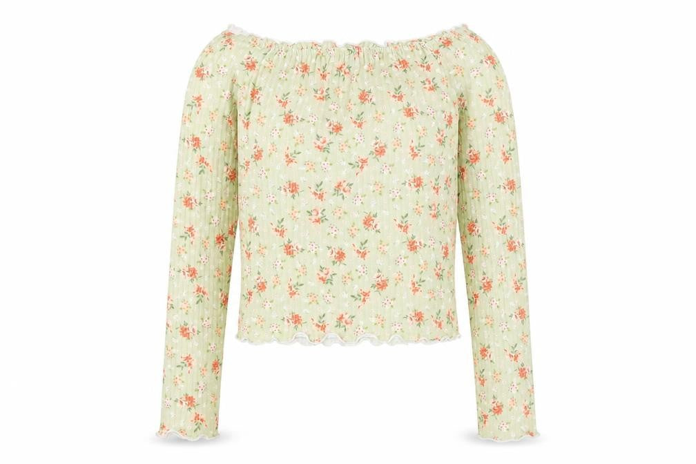 Womens UK Size 8 New Look Green Basic Blouse
