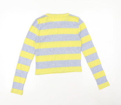 Womens UK Size S Bershka Multicoloured Pullover Jumper