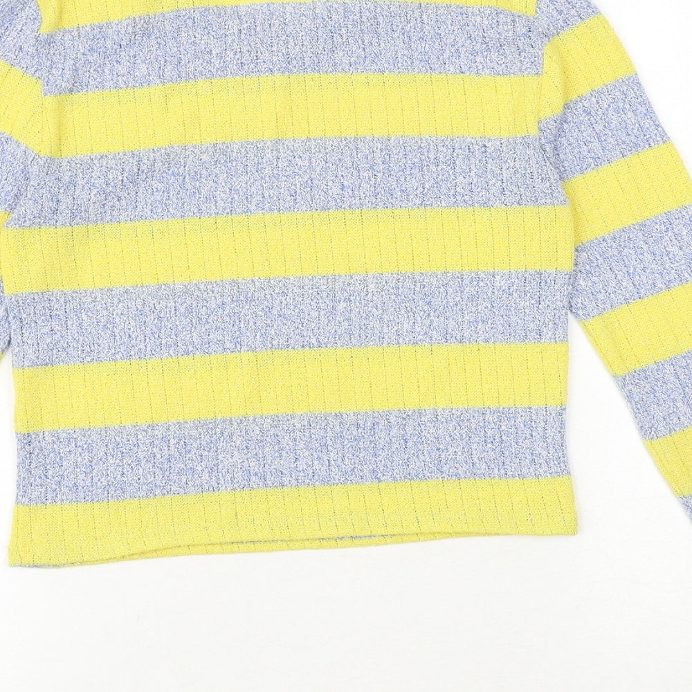 Womens UK Size S Bershka Multicoloured Pullover Jumper