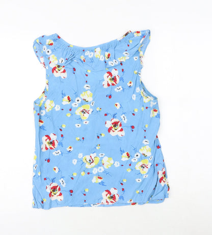 Womens UK Size 10 Dickins & Jones Blue Basic Tank
