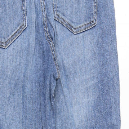 Gap Womens Blue Cotton Straight Jeans Size 6 Regular Zip